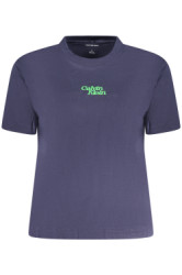 Calvin Klein Perfektn Dmske Triko Krtky Rukv modr