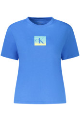 Calvin Klein Perfektn Dmske Triko Krtky Rukv modr
