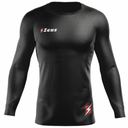 Zeus Fisiko Baselayer Top Kompresn triko s dlhm rukvom ierne