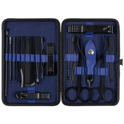 LEANDRO LIDO LEANDRO LIDO "Brescia" Manicure/Pedicure Set 8-piece navy