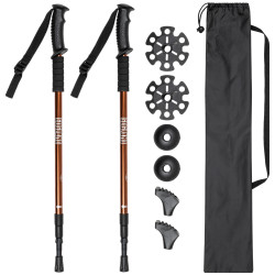 GOGLAND trekking Walking Sticks brown