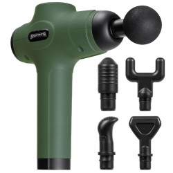 SPORTINATOR SPORTINATOR "Level Up" Massage Gun incl. accessories green