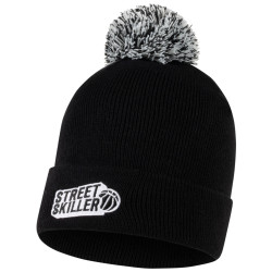 STREETSKILLER STREETSKILLER "MVP" Pom Pom Beanie Bobble Hat black