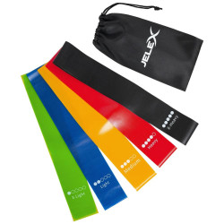 JELEX Elastic Fitness and Yoga Bands Set 6 pieces.