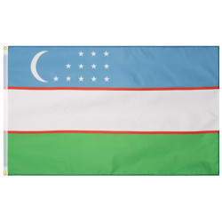 MUWO Uzbekistan Flag MUWO "Nations Together" 90 x 150 cm