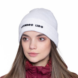 LEANDRO LIDO LEANDRO LIDO "Callata" Beanie Winter Hat white