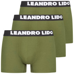 LEANDRO LIDO Pnske Boxerky 3Pack Zelen