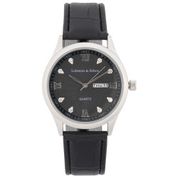 Lobstein & Shne  "Augustus" clock black