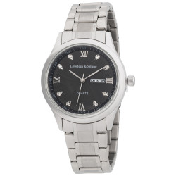 Lobstein & Shne  "Leopold" Watch silver/black